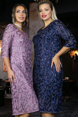 Платье Объятие ночи (синее) П11564 - Lt collection фото 9