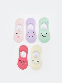 Desenli K?z ?ocuk Babet ?orap 5li