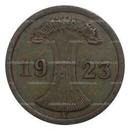 2 рентенпфеннига 1923 года А Германия