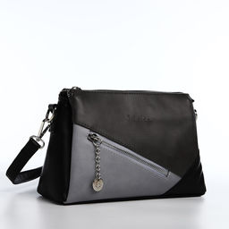 Сумка кросс-боди на молнии, цвет серый - Simaland фото 5