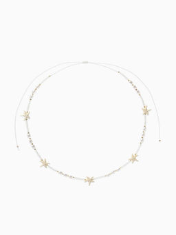 Чокер "Морской мир" звезда, жемчуг, цвет белый в золоте