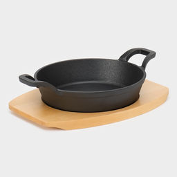 Сковорода Magma «Далат», 25×18×4 см, с ручками, чугун, чёрная