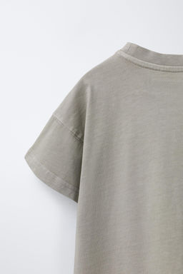 FADED-EFFECT T-SHIRT WITH LABEL - Zara фото 4