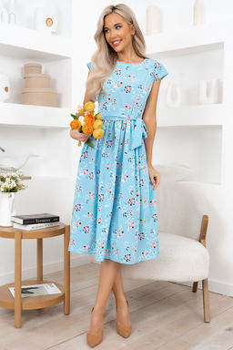 Платье Open Style 6734 голубой