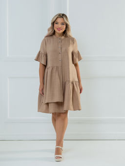 Платье 1247 темно-песочный - Novita фото 4