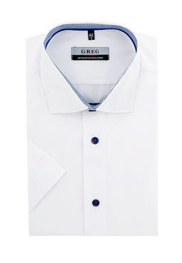 Сорочка мужская короткий рукав GREG 100/109/WH/Z/5p  фото 2