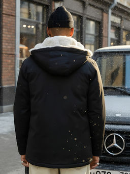 Парка мужская зимняя удлиненная с мехом хаки цвета 8755Ch - Mtforce фото 24