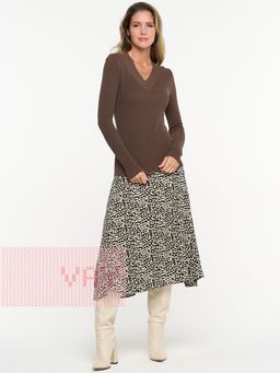 Джемпер женский 5232-41291. 34 т.коричневый