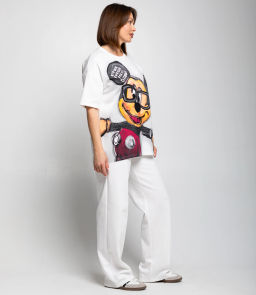 Спортивный костюм #КТ2654, белый - Dommod фото 3