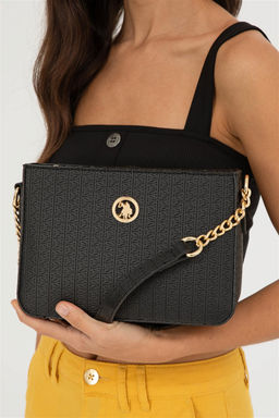 U. S. Polo Assn / Женская черная сумка через плечо - U.s. polo assn фото 2