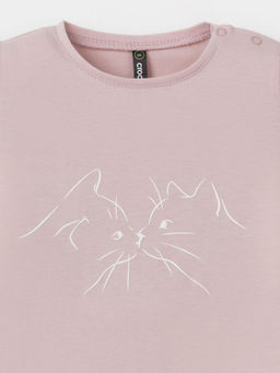 КР 302454/розово-бежевый 2706 к639 фуфайка (футболка) д/дев яс