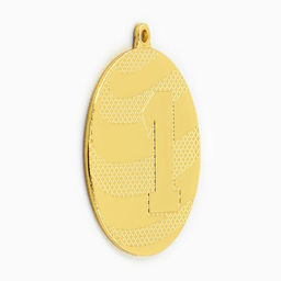 Медаль призовая 003 диам 5 см. 1 место. Цвет зол. Без ленты