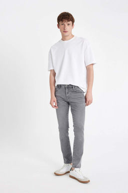 Pedro Slim Fit Джинсовые брюки узкого кроя с нормальной талией и узкими штанинами - Defacto фото 4