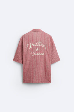 EMBROIDERED JACQUARD SHIRT - Zara фото 8
