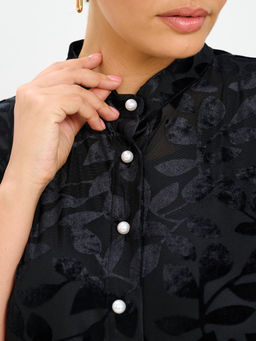 Комплект, рубашка и майка-топ MR006SS3 black - Maxroses фото 4