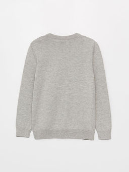 Bisiklet Yaka Batman Desenli Uzun Kollu Erkek ?ocuk Triko Kazak - Waikiki фото 2