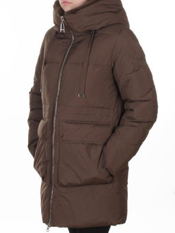 8379 BROWN Куртка зимняя женская (200 гр. холлофайбер)