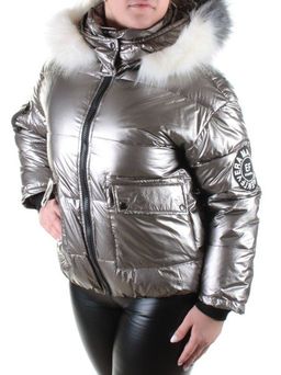 1839 BROWN/SILVER Куртка демисезонная женская LeiBaiYi - Fashion фото 3