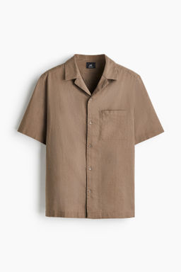 Camisa en mezcla de lino Regular Fit - H&m фото 4
