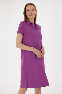 Женщина -фиолетовое вязаное платье скидка в корзине - U.s. polo assn фото 2