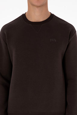 Erkek Koyu Kahverengi Basic Sweatshirt - U.s. polo assn фото 6