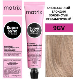 Super Sync 9GV очень светлый блондин золотистый перламутровый, безаммиачный краситель 90мл