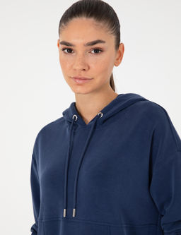Lacivert Comfort Fit Modal Kuma_ Sweatshirt - Pierre cardin фото 2