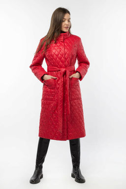 01-10539 Пальто женское демисезонное (пояс)