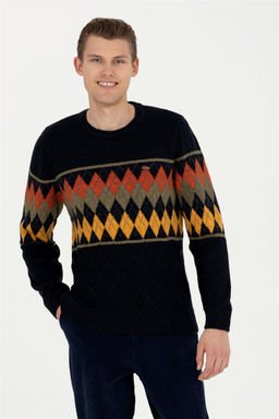 Мужской темно-синий свитер