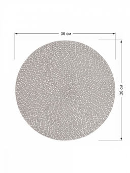 Салфетка сервировочная D36, 1 штука красный полиэстер - Denastia фото 2