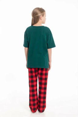 Брюки М225112кч красный/черный - Елена фото 2