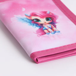 Кошелёк детский на липучке «Выбражулька», розовый