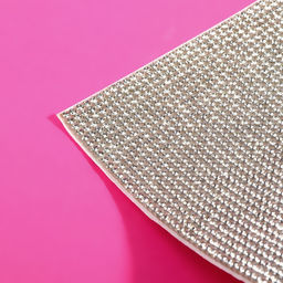 Стразы самоклеящиеся на листе, d = 2 мм, 40 × 24 см, цвет серебряный