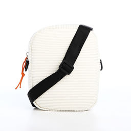 Сумка молодёжная на молнии, наружный карман, цвет белый - Simaland фото 3