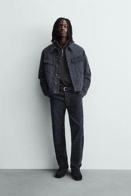 STRAIGHT-LEG CORDUROY TROUSERS
