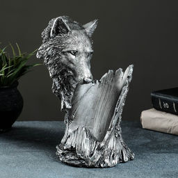 Подставка под бутылку «Волк», 25×17×13 см, под сталь