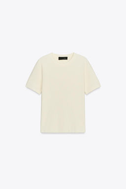 SOFT-TOUCH SHORT SLEEVE KNIT TOP - Zara фото 5
