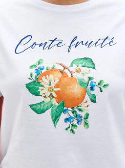 Футболка Fine Joyce P612-06-913 белая  фото 5