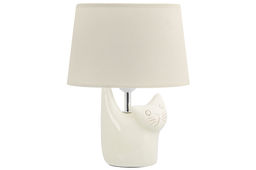 Настольная лампа 23*14*31 см "Кот"+ крем. овал абажур