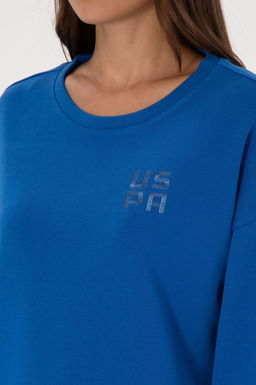 Kad_n Koyu Mavi Bisiklet Yaka Basic Sweatsh_rt Sepette S_rpriz _ndirim - U.s. polo assn фото 7