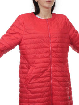 K-528 RED Куртка демисезонная стеганая женская (70 гр. холлофайбер) - Fashion фото 2