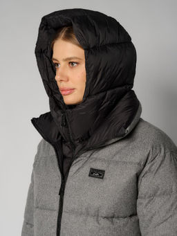 Пальто женское 12411-23044 grey melange/black - Eleganzza фото 5