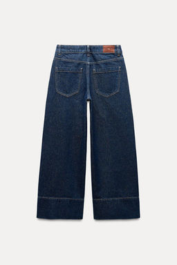 Z1975 WIDE-LEG HIGH-WAIST CROPPED JEANS - Zara фото 5