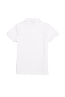 Белая базовая футболка с воротником-поло для девочек Неожиданная скидка в корзине - U.s. polo assn фото 2