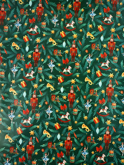 Набор упаковочной бумаги «Новый 2026 год лошади», 4 листа, 70 × 100 см