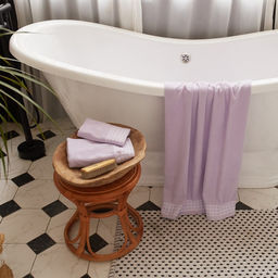 Полотенце махровое LoveLife Square 50х90 см, цвет светло-лавандовый, 100% хл, 380 гр/м2  фото 6