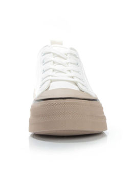 05-6036-12 WHITE/BROWN Кроссовки женские (искусственные материалы) - No name фото 10