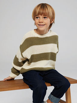 Bisiklet Yaka Erkek ?ocuk Triko Kazak