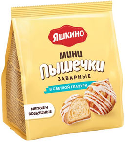 Яшкино, Заварные пышечки в белой глазури, 153 г  фото 2