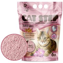 Наполнитель Cat Step Тофу Lotus 6л растит.
